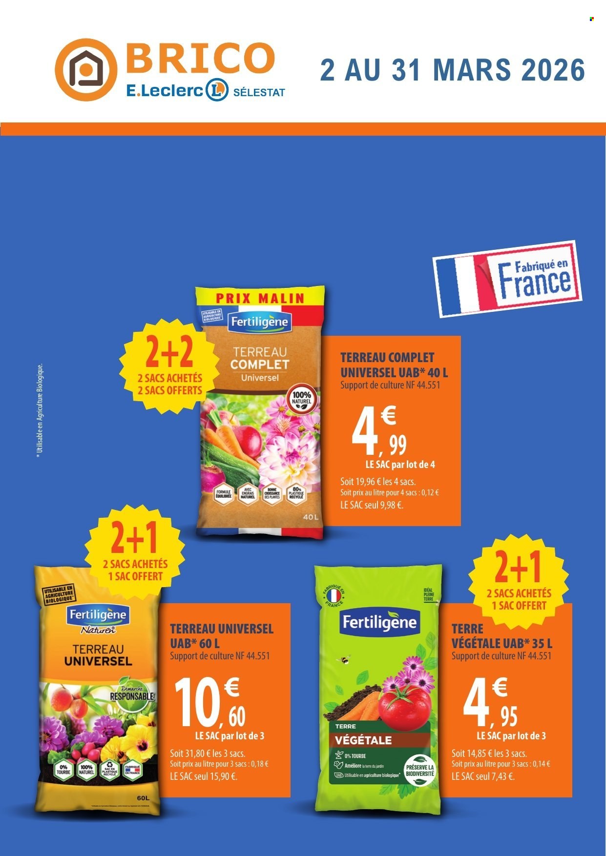 Catalogue E.Leclerc - 02/03/2026 - 31/03/2026. Page 1