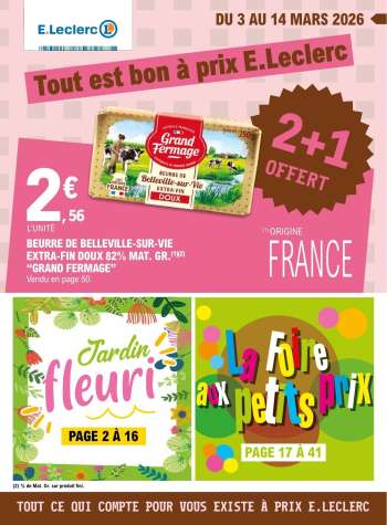 Catalogue E.Leclerc - 03/03/2026 - 14/03/2026.