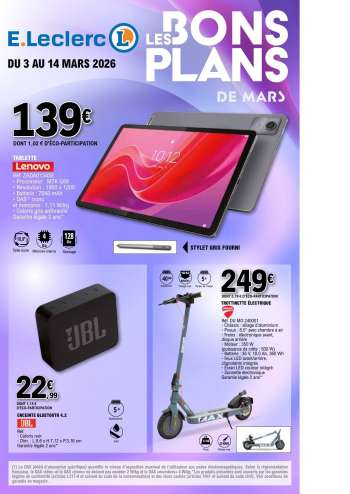 Catalogue E.Leclerc - 03/03/2026 - 14/03/2026.