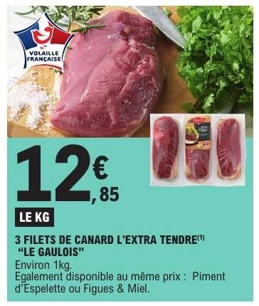 3 Filets de Canard L'Extra Tendre "Le Gaulois"