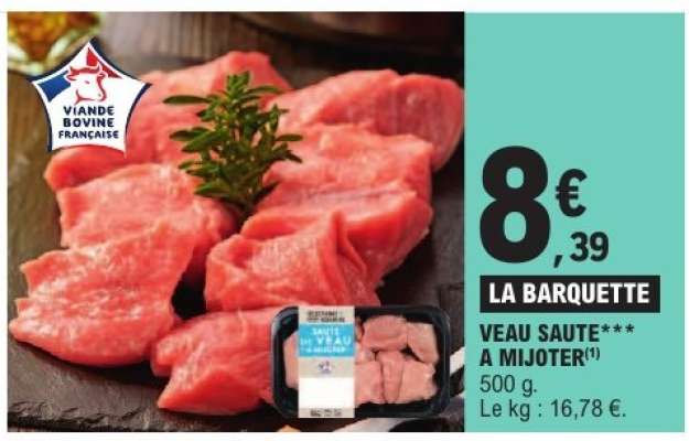 VEAU : SAUTÉ** À MIJOTER