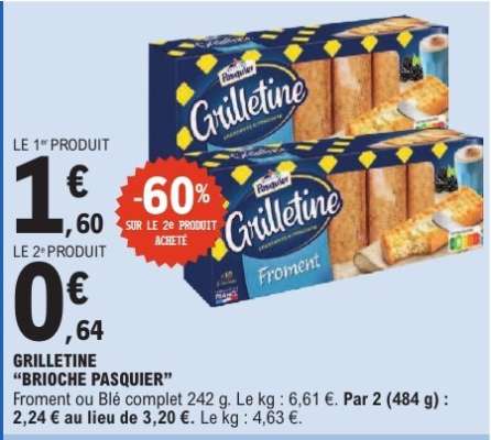 Grilletine 'Brioche Pasquier'