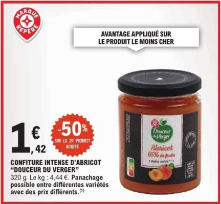 CONFITURE INTENSE D'ABRICOT "DOUCEUR DU VERGER"