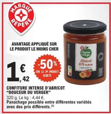 CONFITURE INTENSE D'ABRICOT "DOUCEUR DU VERGER"