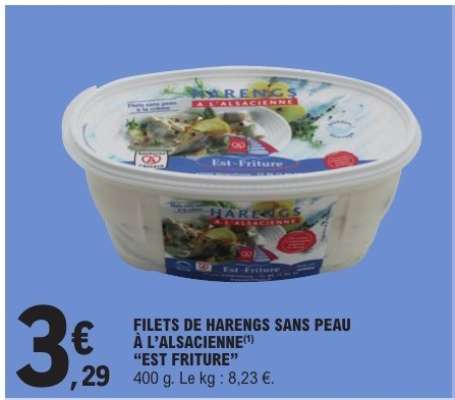 FILETS DE HARENGS SANS PEAU À L’ALSACIENNE “EST FRITURE”