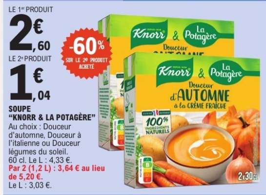 SOUPE "KNORR & LA POTAGÈRE"