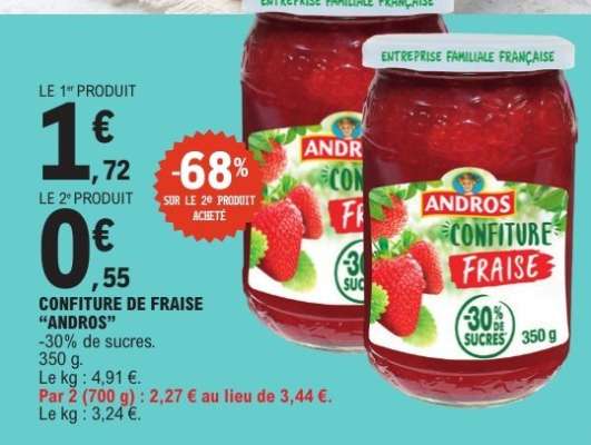 CONFITURE DE FRAISE “ANDROS”