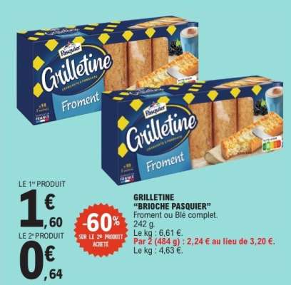 Grilletine 'Brioche Pasquier'
