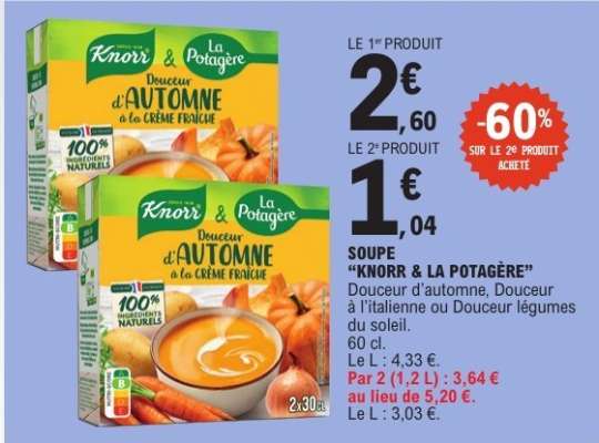 SOUPE "KNORR & LA POTAGÈRE"