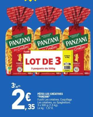 Pâtes Les Créatives 'Panzani'