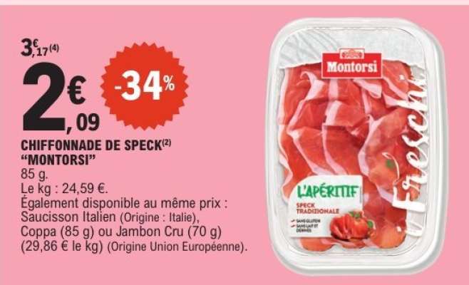 CHIFFONNADE DE SPECK “MONTORSI”