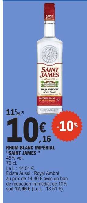 Rhum Blanc Impérial 'Saint James'