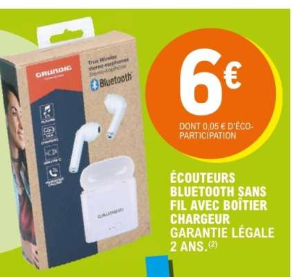 ÉCOUTEURS BLUETOOTH SANS FIL AVEC BOÎTIER CHARGEUR