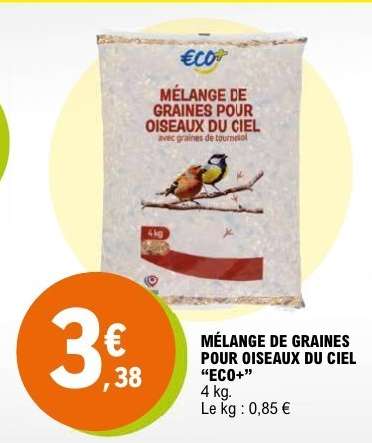 MÉLANGE DE GRAINES POUR OISEAUX DU CIEL “ECO+”