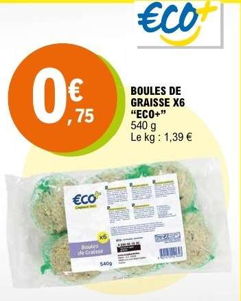 BOULES DE GRAISSE X6 “ECO+”