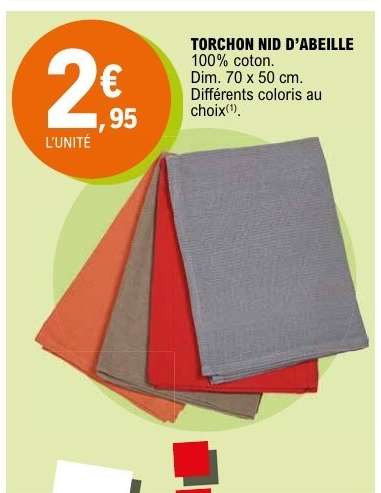 TORCHON NID D’ABEILLE