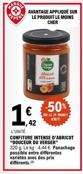 CONFITURE INTENSE D'ABRICOT "DOUCEUR DU VERGER"