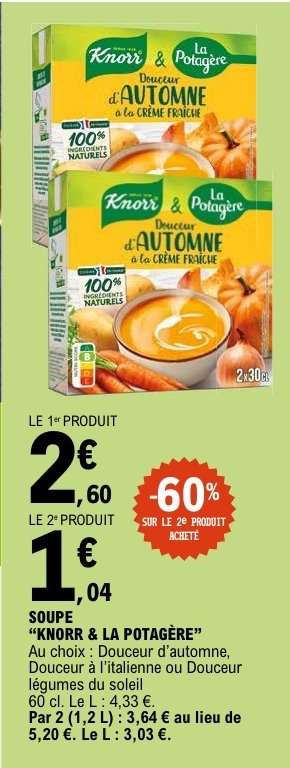 SOUPE "KNORR & LA POTAGÈRE"