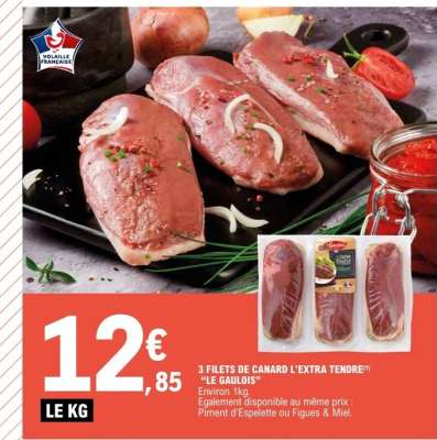 3 Filets de Canard L'Extra Tendre "Le Gaulois"