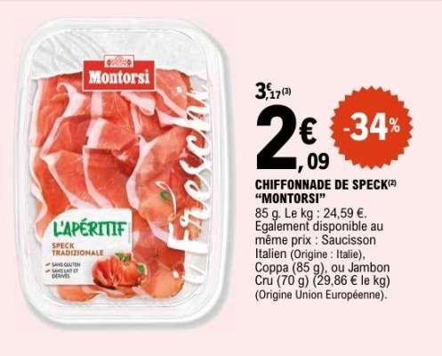 CHIFFONADE DE SPECK 'MONTORSI'