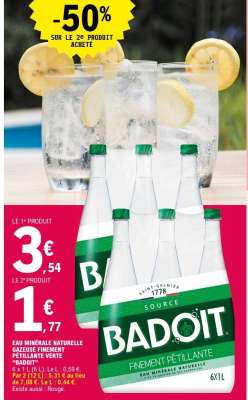 BADOIT Eau minérale naturelle gazeuse