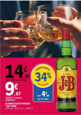 BLENDED SCOTCH WHISKY "J&B RARE"