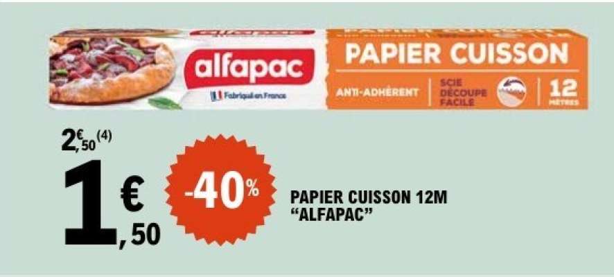 PAPIER CUISSON 12M "ALFAPAC"