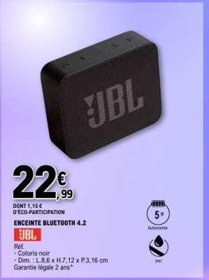 ENCEINTE BLUETOOTH 4.2