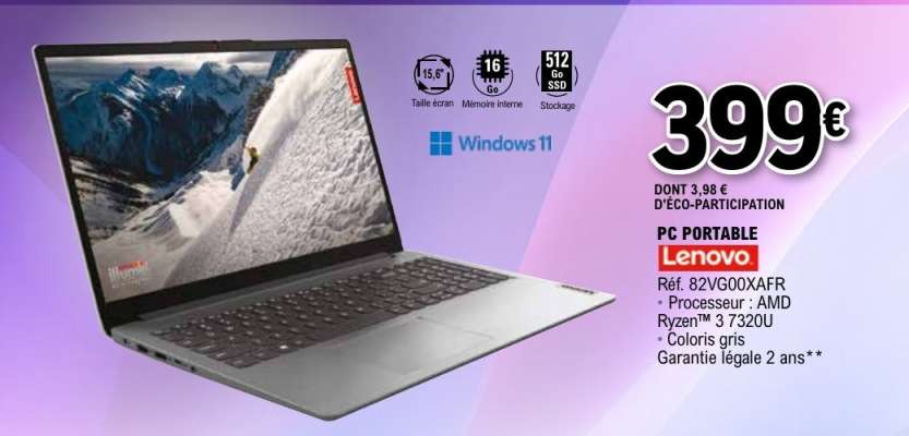 PC PORTABLE "LENOVO"