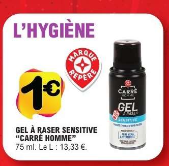 GEL À RASER SENSITIVE “CARRÉ HOMME”