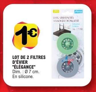 LOT DE 2 FILTRES D'ÉVIER "ÉLÉGANCE"