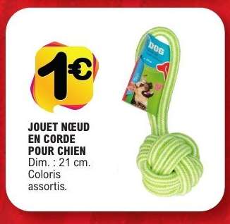 JOUET NŒUD EN CORDE POUR CHIEN