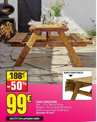 TABLE FORESTIÈRE
