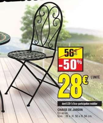 CHAISE DE JARDIN