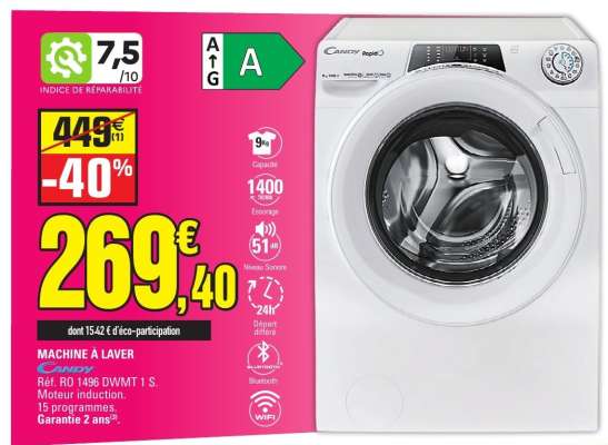 MACHINE À LAVER CANDY
