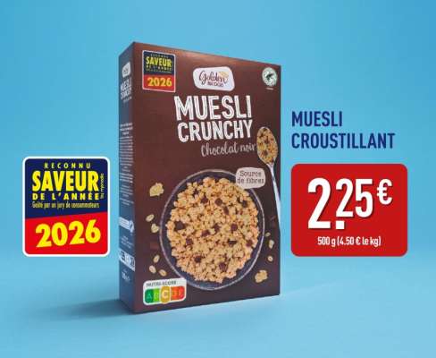 Muesli Crunchy Chocolat Noir