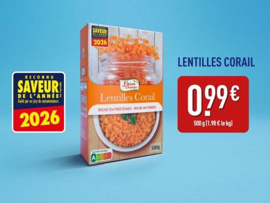 Lentilles corail