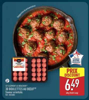 30 boulettes au boeuf