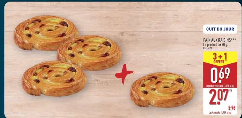Pain aux raisins