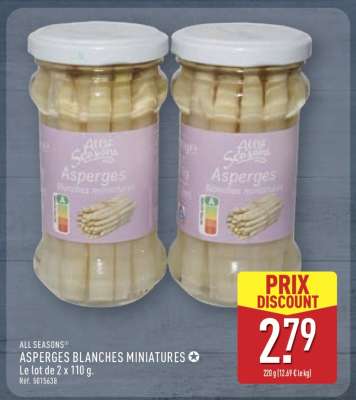 ALL SEASONS® ASPERGES BLANCHES MINIATURES