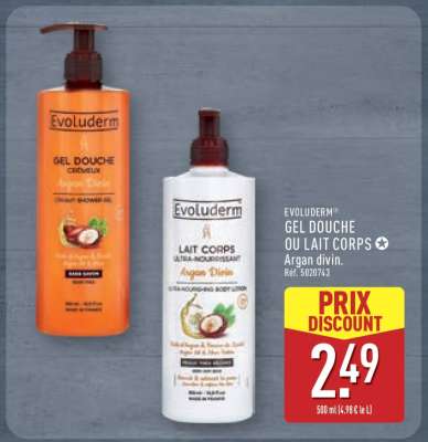 EVOLUDERM® GEL DOUCHE OU LAIT CORPS