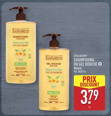 Evoluderm Shampooing ou Gel Douche