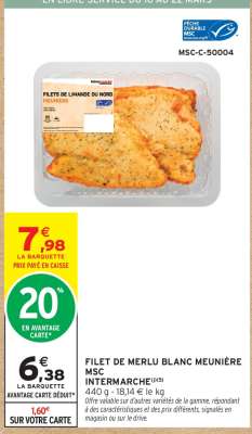 Filet de Merlu Blanc Meunière MSC