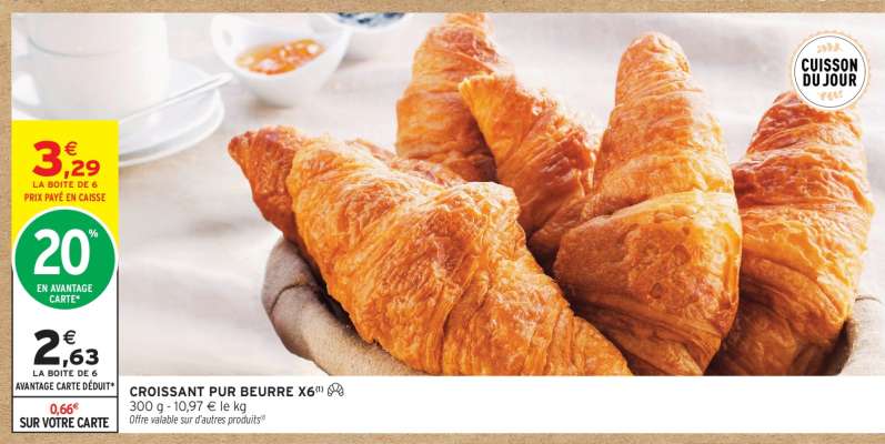 CROISSANT PUR BEURRE X6