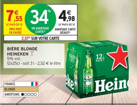 Bière Blonde Heineken*
