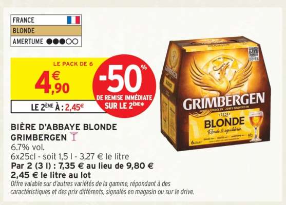 BIÈRE D'ABBAYE BLONDE GRIMBERGEN