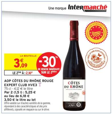 AOP CÔTES DU RHÔNE ROUGE EXPERT CLUB HVE3