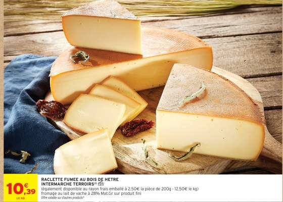 Raclette Fumée au Bois de Hêtre