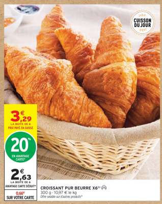 CROISSANT PUR BEURRE X6