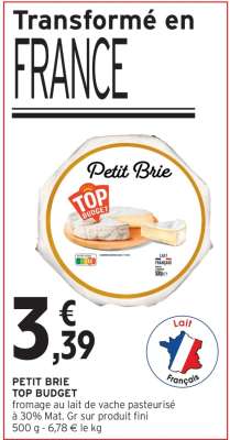 PETIT BRIE TOP BUDGET